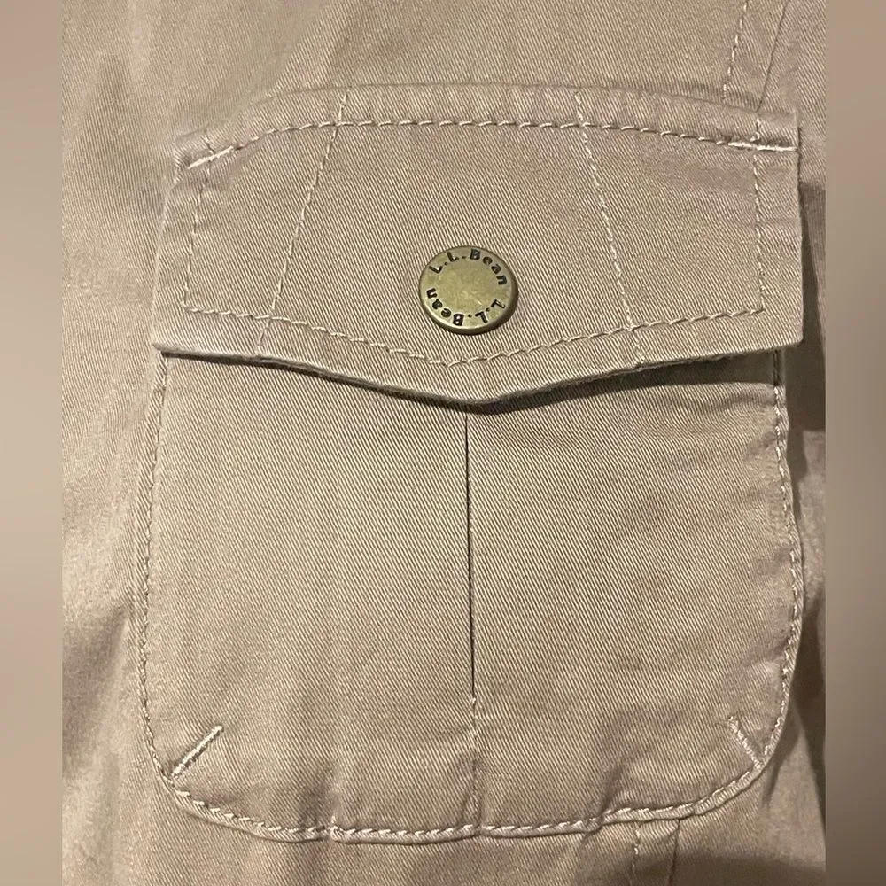 L.L.Bean womens khaki lined jacket Size S